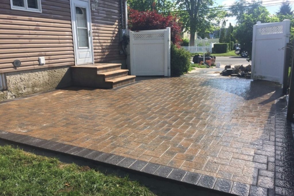 Stone patio installations 14