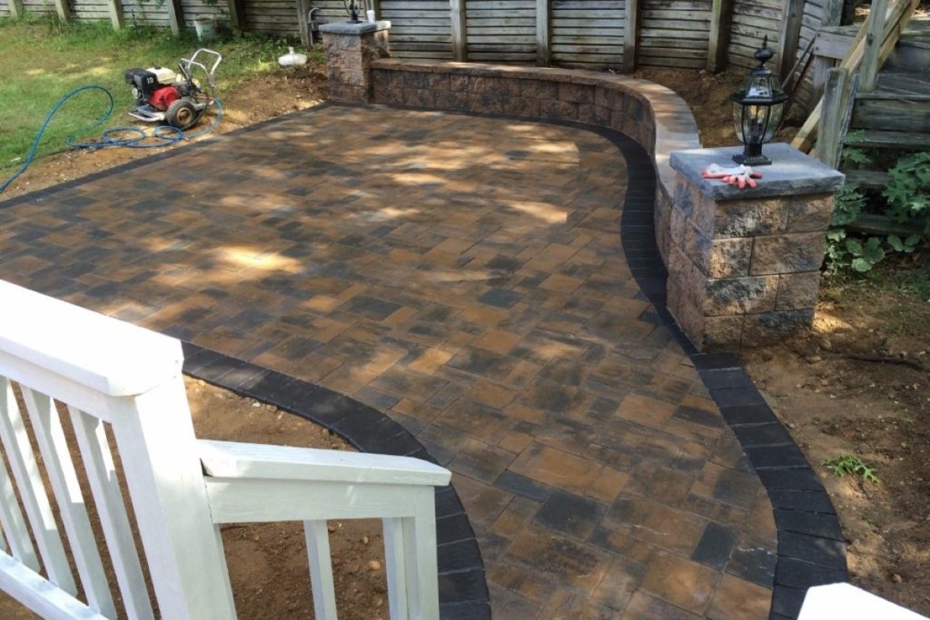 Stone patio installations 20